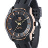 Reloj Marea caballero caucho caja chapada oro rosa