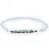 Pulsera plata elástica bolitas Happy Hoy puede ser un gran día-0