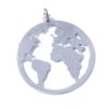 Colgante plata ley bola del mundo