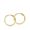 Pendientes oro 18 k aro media caña