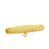 Alfiler bebé oro 18 k ondas