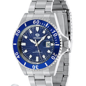 Reloj Marea caballero acero calendario esfera azul