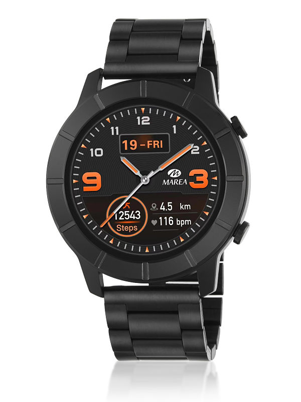 Reloj Marea Smart Watch acero negro